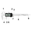 Retoo Digital Caliper 150 mm Stainless Steel LCD Display, Calliper