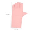 VICASKY 4 Pairs UV Nail Gloves Fingerless Manicure Gloves for