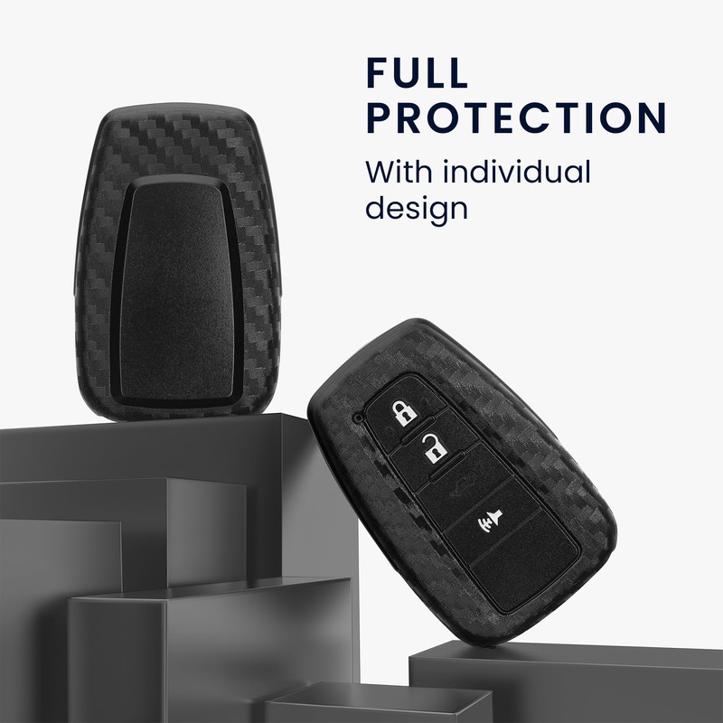 kwmobile Car Key Case Compatible with Toyota 2-3 Buttons Smart