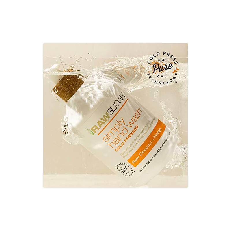 Raw Sugar Natural Hand Wash Raw Coconut Mango 16.9 FL.