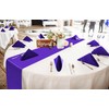 12 Pack Purple Satin Table Runner 12×72 Inch Long Bright