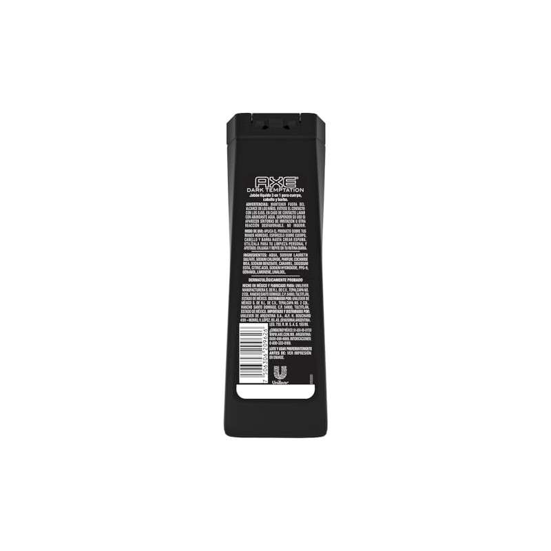 AXE Dark Temptation Jabón Líquido Corporal Body Wash 400ML