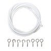 Xiaokeis Net Curtain Wire White Hanging Window Cord Cable Kit