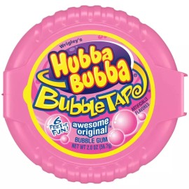 Hubba Bubba Bubble Gum Tape - Original Flavor - 6 PACK - FREE SHIPPING