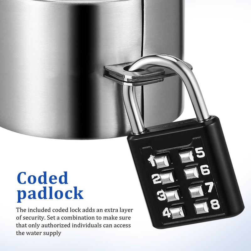 YARNOW Water Spigot Lock, Locks Outdoor, Water Hose Lock Cover