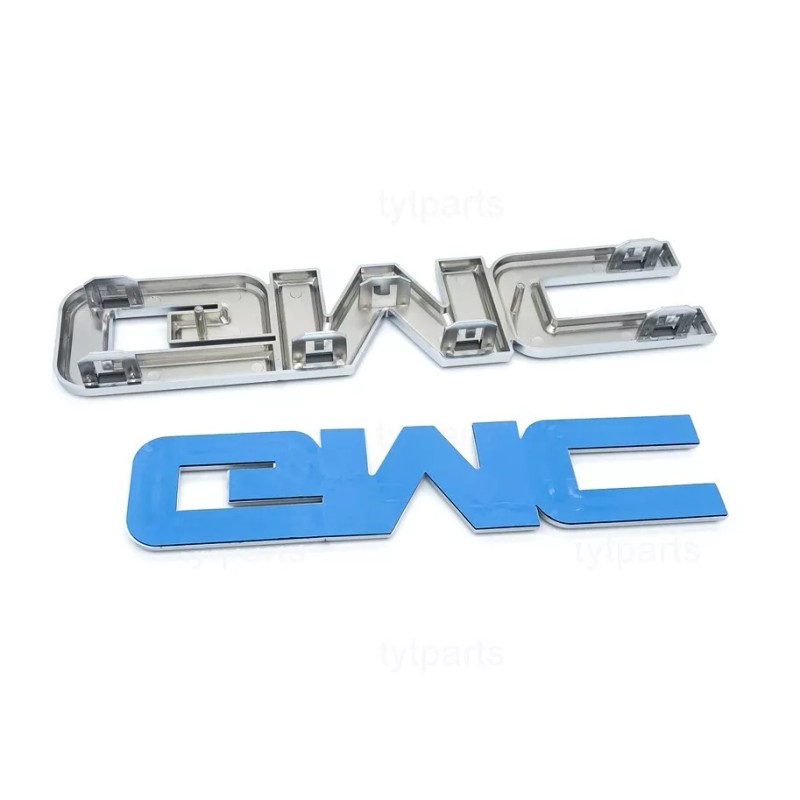 GM Grille Tailgate Emblem Black Chrome for 2015-19 GMC Sierra