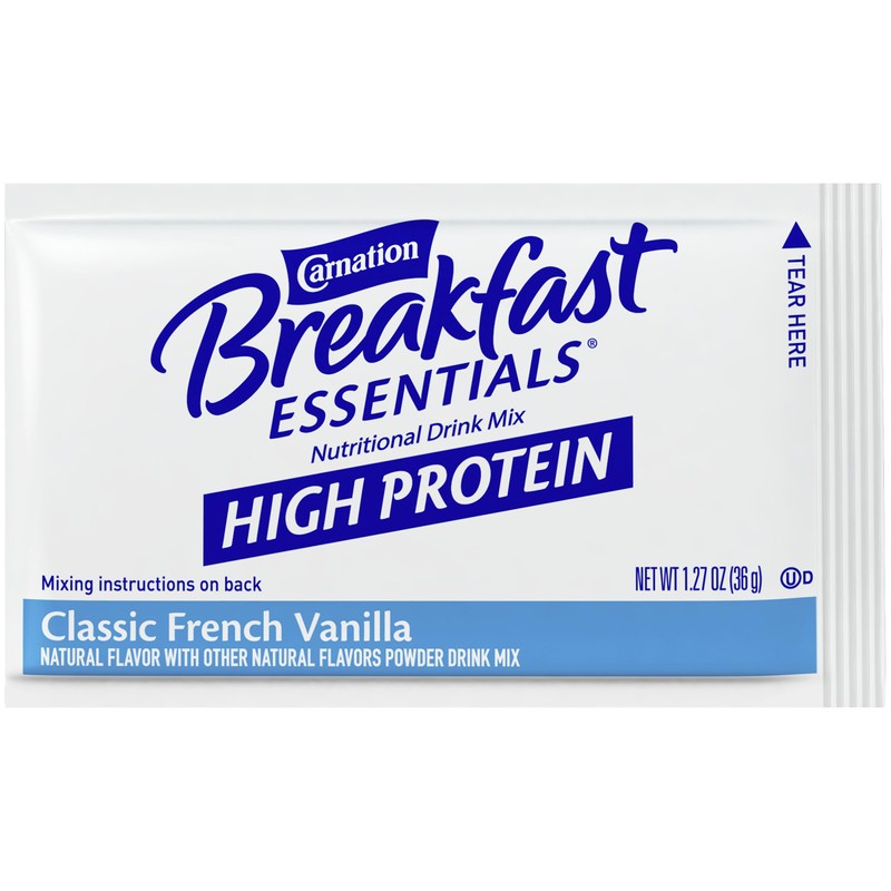 Carnation Breakfast Essentials High Protein Drink Mix, Classic French Vanilla,