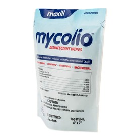 Mycolio Hospital Grade Disinfectant Wipes - 160 Wipes - 6" x 7"