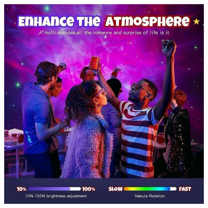 Mooyran Space Projector Star Series- Astronaut LED Light with Timer