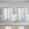 Laura Ashley Summer Palace Window Curtains with Rod Pocket, 84-inch