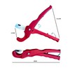 PVC Tube Cutter 3-42mm, Enduring Pipe Slice One-Hand Operated, Red