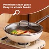 Stainless Steel Glass Lid for 12 Inch Pans and Pots,