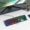 SbocKeeb RGB Gaming Keyboard, 104 Keys Wired Mechanical Keyboard Full