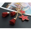 F.ZH Key Holder, Star Pattern, Bag Charm, Bag, Star Accessory,