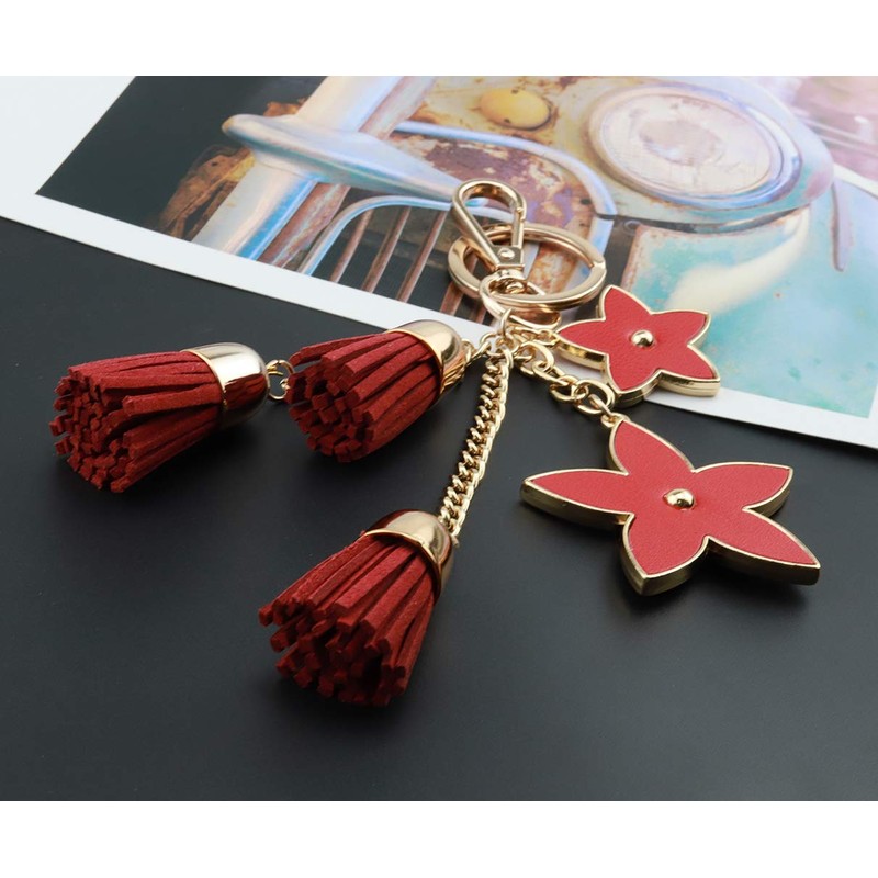 F.ZH Key Holder, Star Pattern, Bag Charm, Bag, Star Accessory,