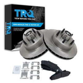 TRQ Front Brake Pad & Rotor Kit Brake Pads Brake Rotor Semi-Metallic Compatible with 1995-1997 Ford Ranger Mazda B2300 1995-1996 B3000 B4000
