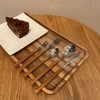 Stainless Steel Cutlery Set with Wooden Handles, 5-Piece Dining Set,