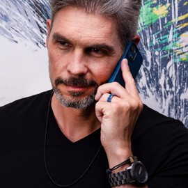 100S JEWELRY Gunmetal Gray Hammered Tungsten Ring For Men Male Him Blue Opal Inlay Wedding Band Promise Engagement Size 6-16 (Tungsten, 15)