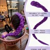 Kpop Purple Pigtail y2k Cosplay Hair Extensions with Laser Wire