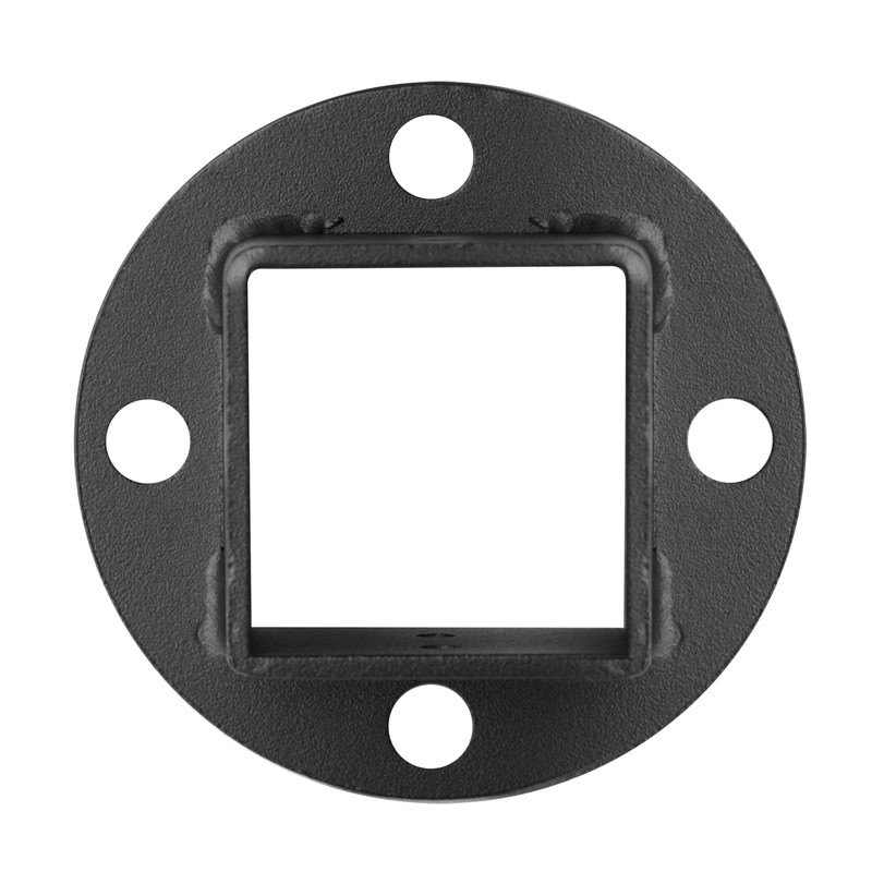 OTTFF 4 Pack 2" x 2" Black Square Post Flange
