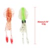 WOWOWO Sea Fishing Bionic Squid Bait with Ear-Thin Fins Soft