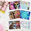 Olanmarp Invitation Cards Children's Birthday Animals Funny - 10 x