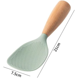 White Standing Silicone Rice Spoon Paddle, Household Rice Shovel Heat Resistant Anti-scalding Rice Scooper, Rice and Potato Servers, Serving Spoons