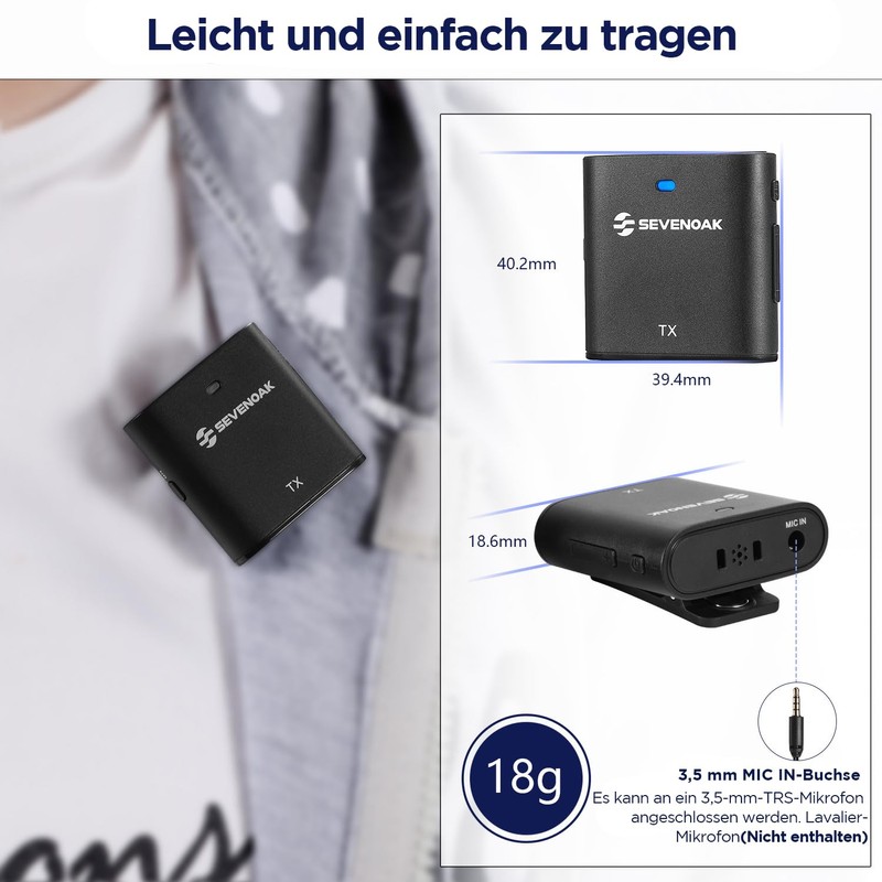 SevenOak Wireless Lavalier Microphone