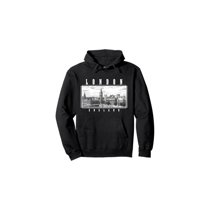 London England UK Big Ben Skyline Vintage Souvenir Gift Pullover