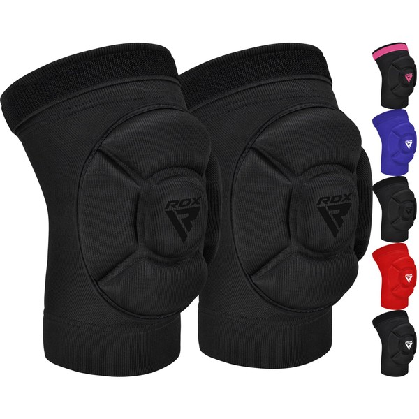 RDX Knee Pads for MMA Kickboxing and Muay Thai Training, Foam Padded Support Knee Support Guard, Martial Arts Grappling Protective Clothing Cage BJJ Karate Volleyball Wrestling Knee Pads