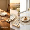 Simulated Flower-Shaped Vinyl Plastic Placemats Set of 6 — Heat