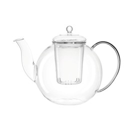 LEONARDO HOME 034920 Teekanne Armonia, 1,2 l, hitzebeständiges Glas, H 17,6 cm