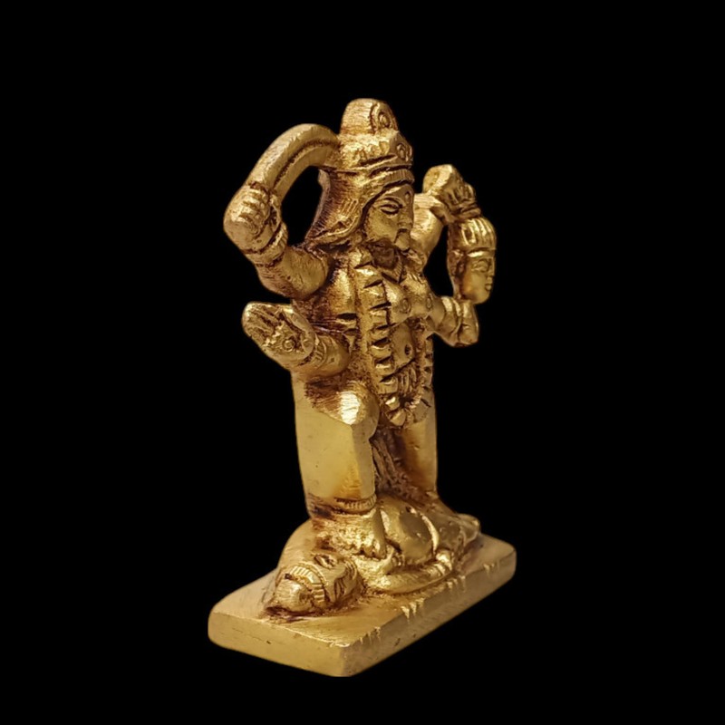 craftslook Brass Kali Statue, 2.75" Inch Maa Kali Statue, Kalika
