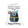Air Fryer Birthday Card, one minute you are young, the