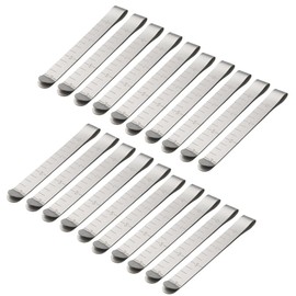 Stainless Steel Sewing Clips, 20Pcs Measurement Ruler 3 Inches Hemming Clips Quilting Supplies for Fixing Marking Fabric