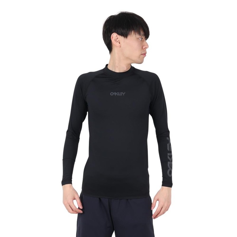 Oakley LS PRESSURE 25.0 Men's Rash Guard, (02E) BLACKOUT, M