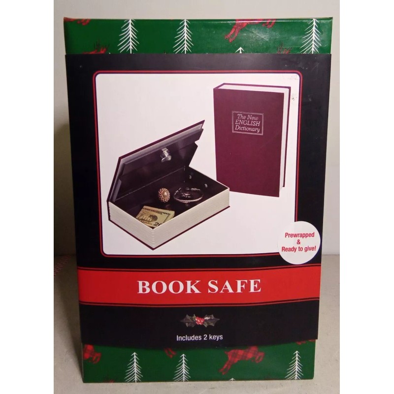 The New English Dictionary Secret Book Safe With Key Lock