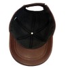 100% Real Genuine Lambskin Leather Baseball Cap Hat Sports Visor