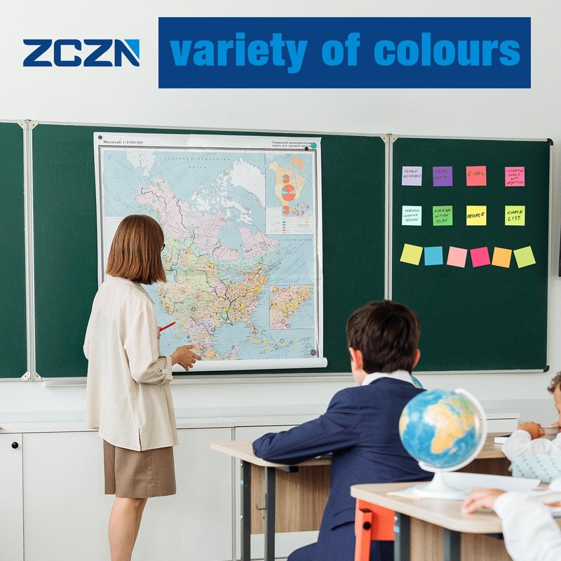 ZCZN 400 Sheets Pop-up Sticky Notes, 3 x 3 Inches,