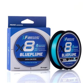 SOLOKING X8 Braided Fishing Line 109/164Yards Freshwater Saltwater PE Line for Fishing 12LB-40LB Super Smooth Multifilament (0.6# 12LB 0.128mm, 0.6# 12LB 0.128mm)
