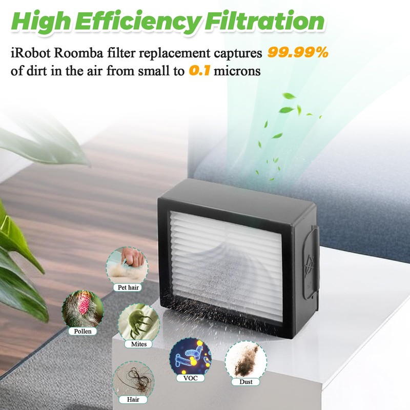 High-efficiency Filters Replacement for iRobot Roomba E I J Series