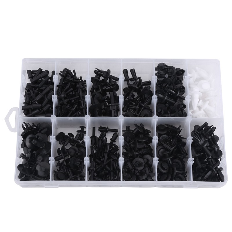 350pcs Assorted Car Body Plastic Push Pin Rivet Fasteners Trim