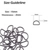 Trimming Shop Non Welded Metal D Ring Fasteners Durable Buckles