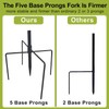 Double Shepherds Hooks, 62 Inch Two Sided Adjustable Bird Feeder