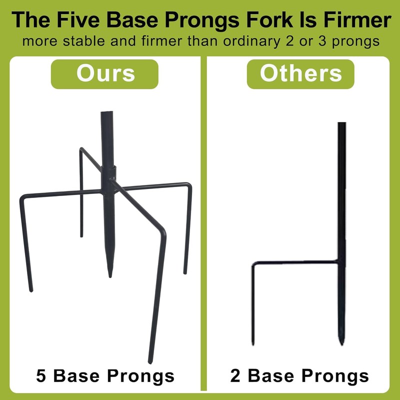 Double Shepherds Hooks, 62 Inch Two Sided Adjustable Bird Feeder