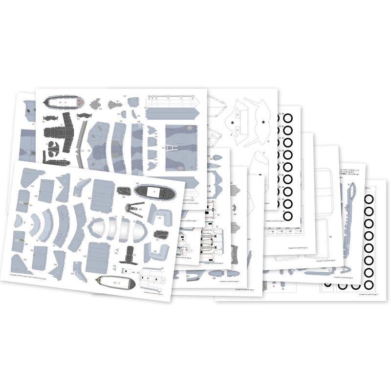 F-22 Raptor Paper Craft/Paper Model/Paper Model Kit pc5