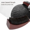 Men Beard Brush Anti Frizz Oil Head Bristle Face Massage