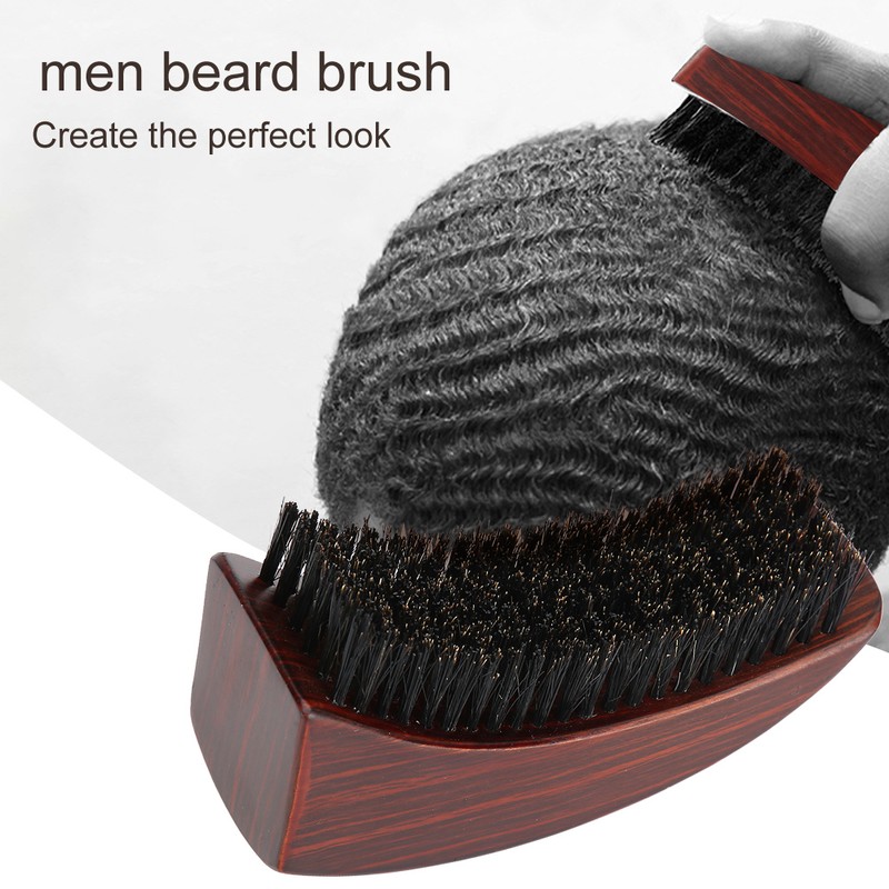 Men Beard Brush Anti Frizz Oil Head Bristle Face Massage