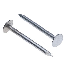 Clout Nails 40mm (Pack of 100) Extra Large Head Galvanized Shed Roofing Felt Tacks for DIY and Crafts Home Decor Woodwork Furniture and Construction Outdoor Wood Fence Roof Tiles (40mm x 2.8mm)