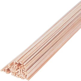 Balsa Wood Sticks 1/8 Inch Square Dowels Rod Strips 12" Long - Pack of 50 by Craftiff